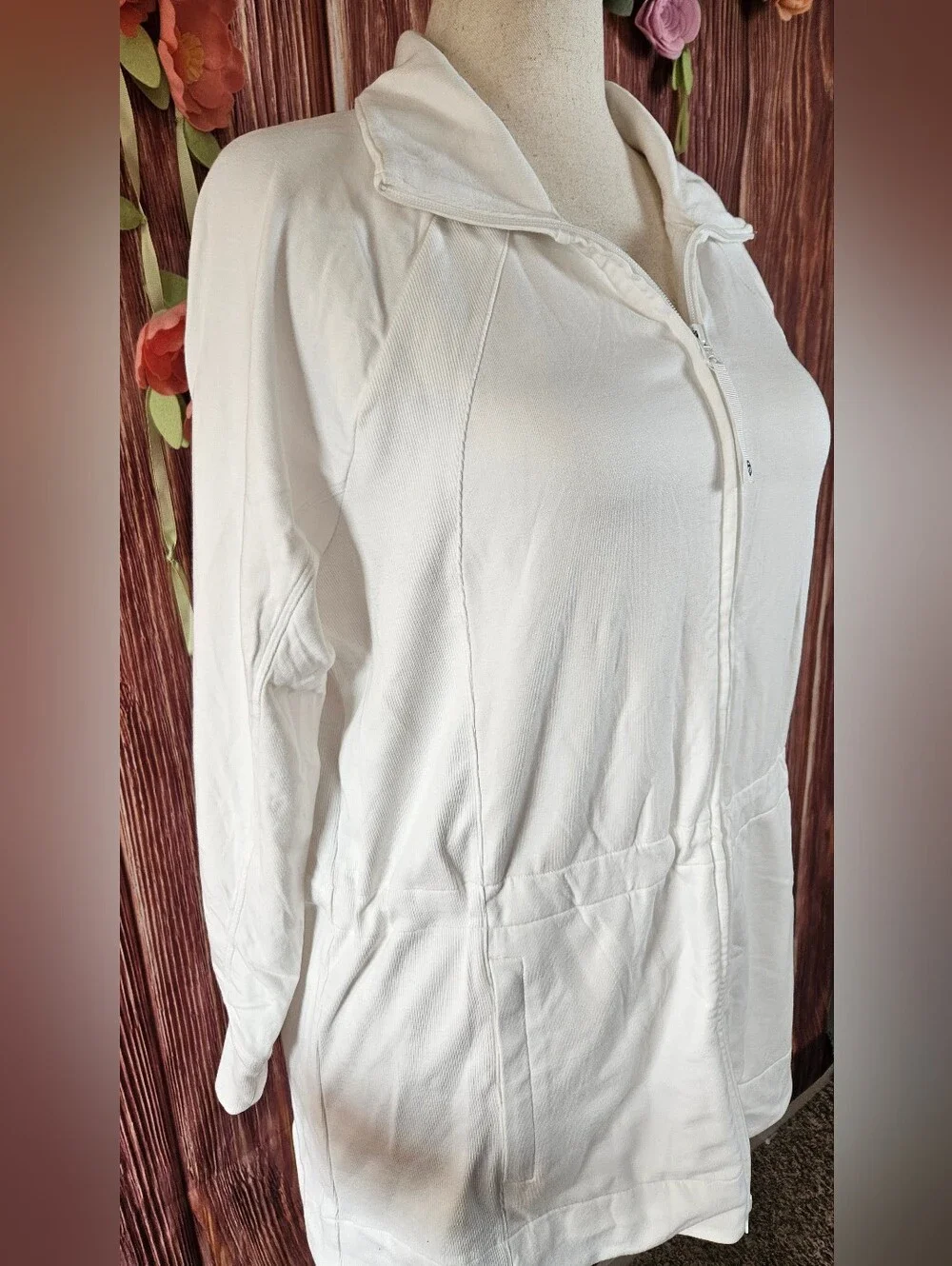 Talbots Zip Front Knit Jacket Plus Size 1X - Picture 2 of 12